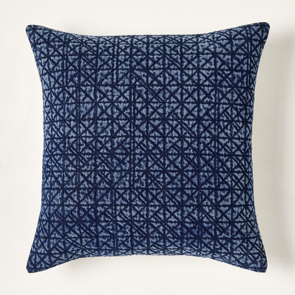 Lattice TieDye Pillow Cover West Elm UK